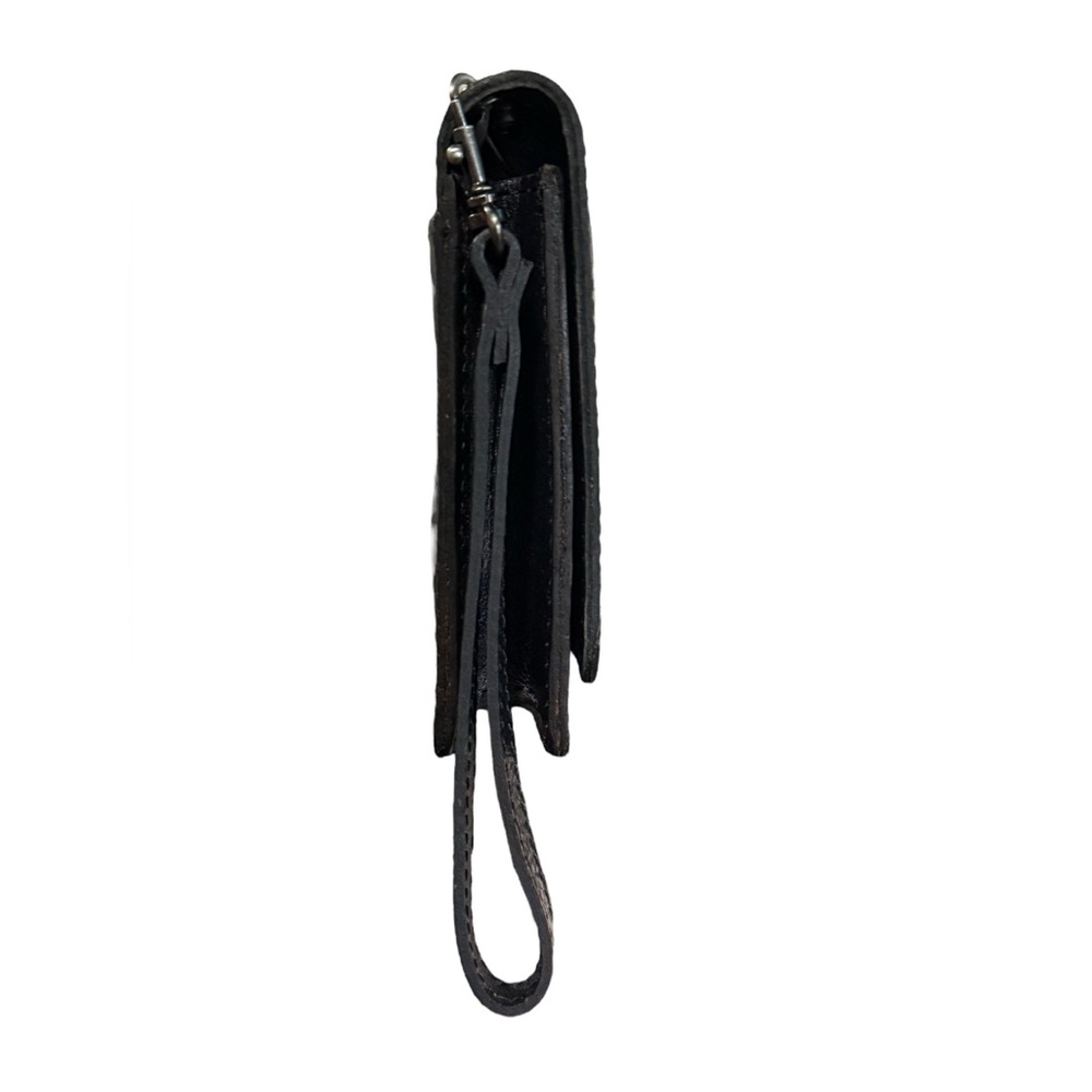 Patricia Nash Clutch Wristlet Black Leather - Picture 4 of 15
